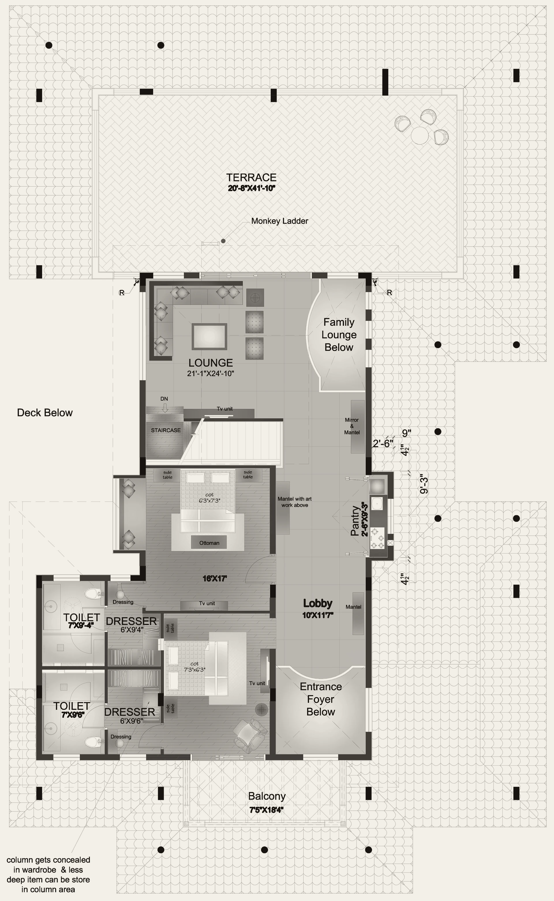 First Floor plan, Frangipani Estates, Bengaluru