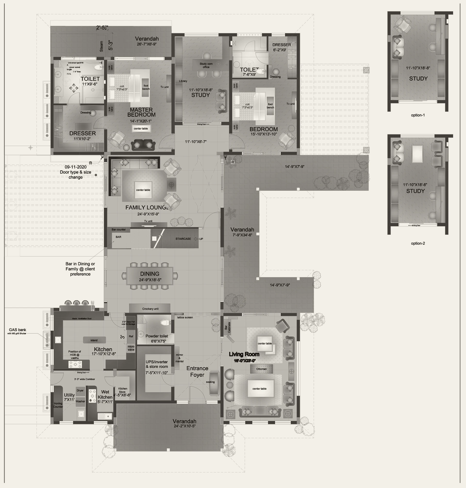 Ground Floor plan, Frangipani Estates, Bengaluru
